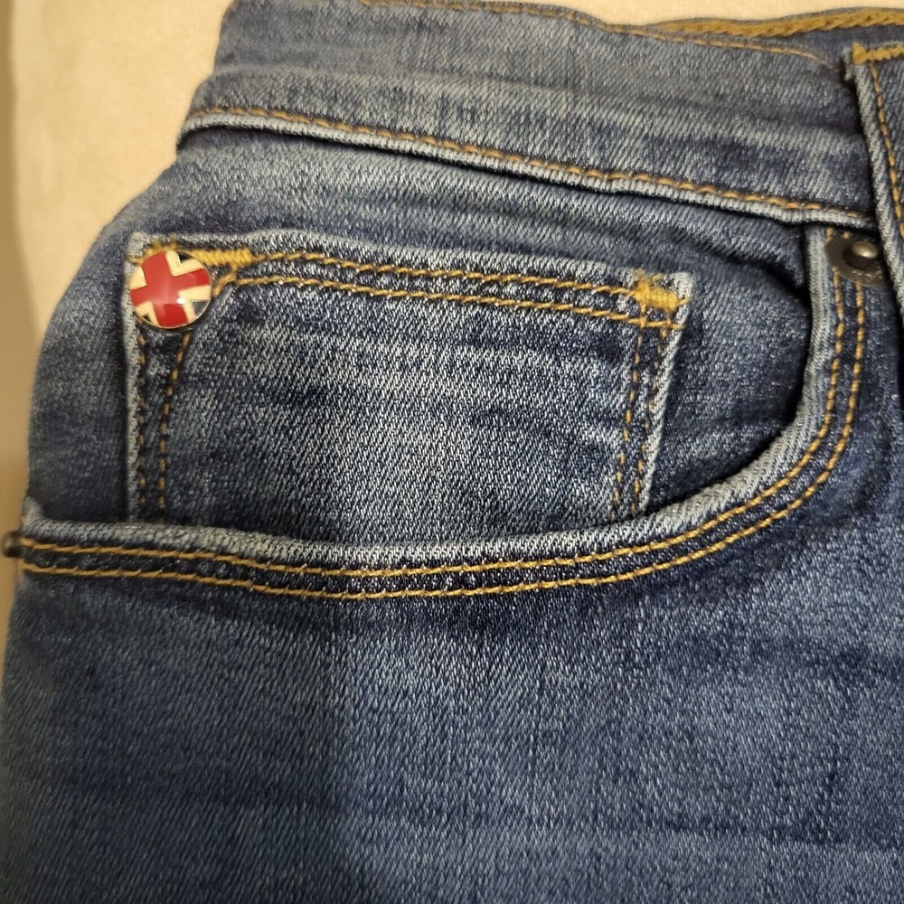 Hudson's‎ Blue Jeans, Natalie Mid Rise,  Distressed, Super Skinny, Women Size 26 - Picture 7 of 9